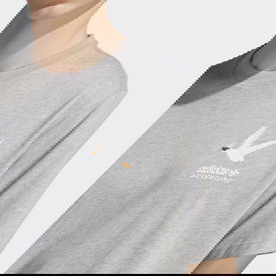 T-shirt adidas Performance Tee Adventure Graphic Duckies Grå | HZ1147, 1