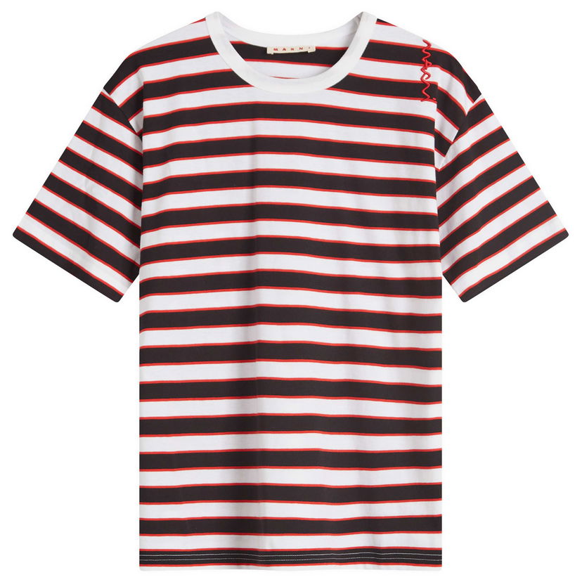 T-shirt Marni Marni Striped T-Shirt Flerfarvet | HUMU0327S0-UTC450-STN99
