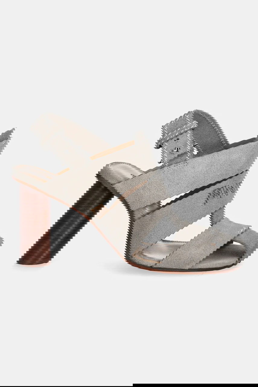 Sneakers og sko JW Anderson JW Anderson Suede Heeled Sandals Grå | SN0097.LA0359.929, 1