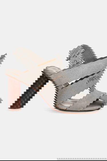 Sneakers og sko JW Anderson JW Anderson Suede Heeled Sandals Grå | SN0097.LA0359.929, 1