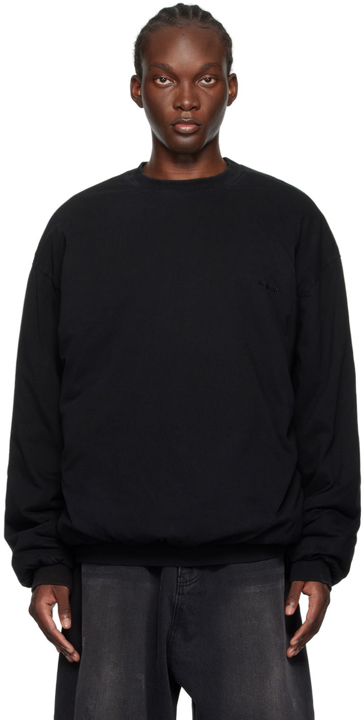 Sweater We11done We11done Padded Sweatshirt Sort | WD-TS2-24-785-U-BK