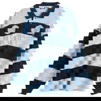 A Bathing Ape Jacquard Multi Logo Stripe Relaxed Fit LS T-Shirt