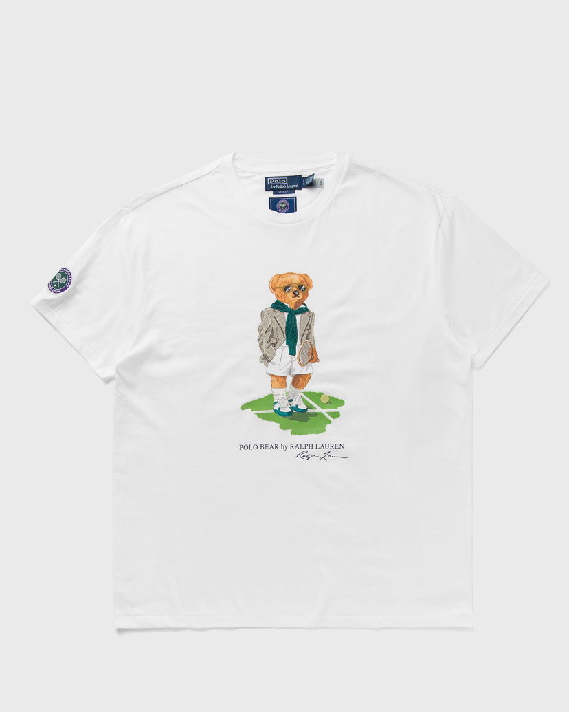 T-shirt Polo by Ralph Lauren Ralph Lauren Wimbledon Bear T-Shirt Hvid | 710970519001