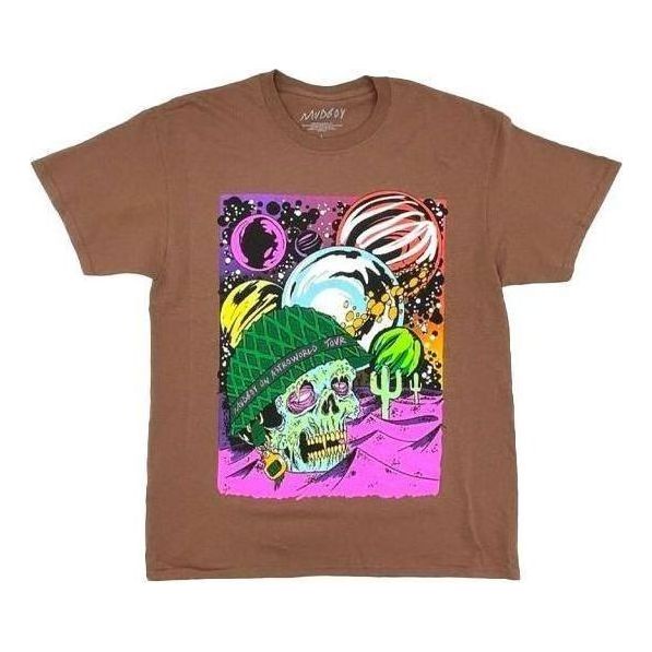 T-shirt Cactus Jack by Travis Scott Travis Scott Cactus Jack x Sheck Wes Astroworld Tour Graphic Tee Brun | TC-351, 0