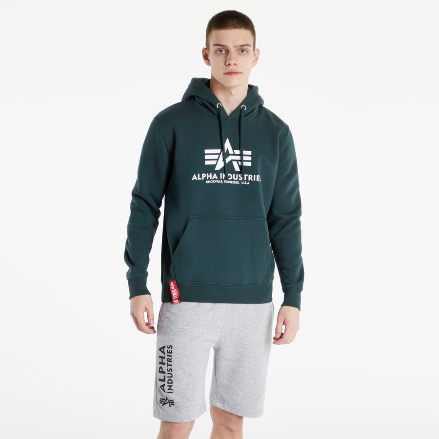 Sweatshirt Alpha Industries Basic Hoody Grøn | 178312 610, 0