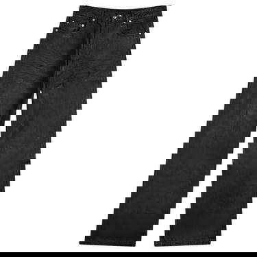 Jeans Rick Owens DRKSHDW Geth Coated Jeans Sort | DU02E7351-BW-99X, 1