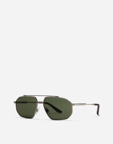 Solbriller Dolce & Gabbana Metal Classic Geometric Double Bridge Sunglasses Metalisk | VG2328VM4719V000, 1