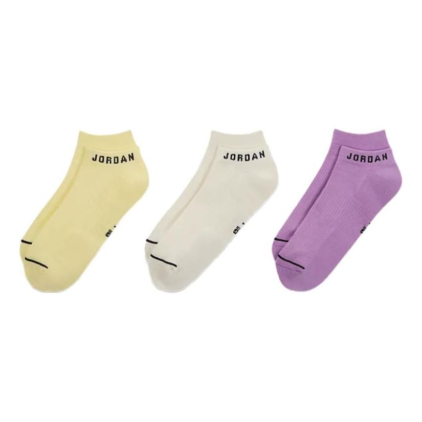 Sokker Jordan Everyday Logo Ankle Socks (3 Pack) Gul | DX9656-908