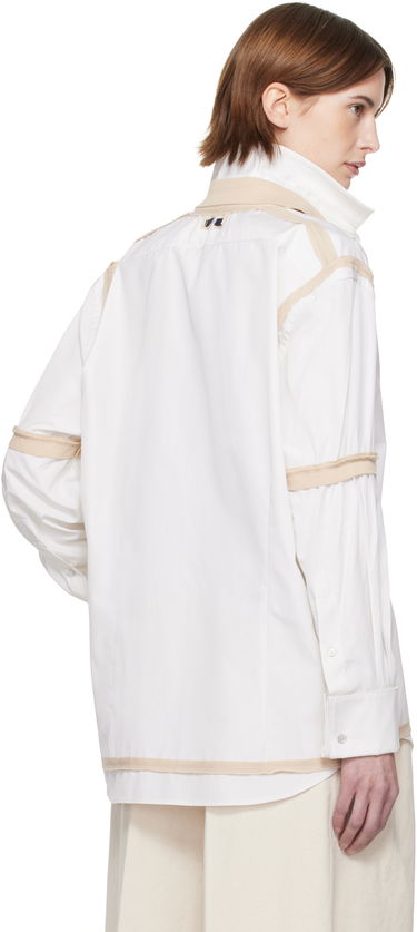 Skjorte Maison Margiela Maison Margiela Contrast Trim Shirt Hvid | S51DT0018 M35391, 2