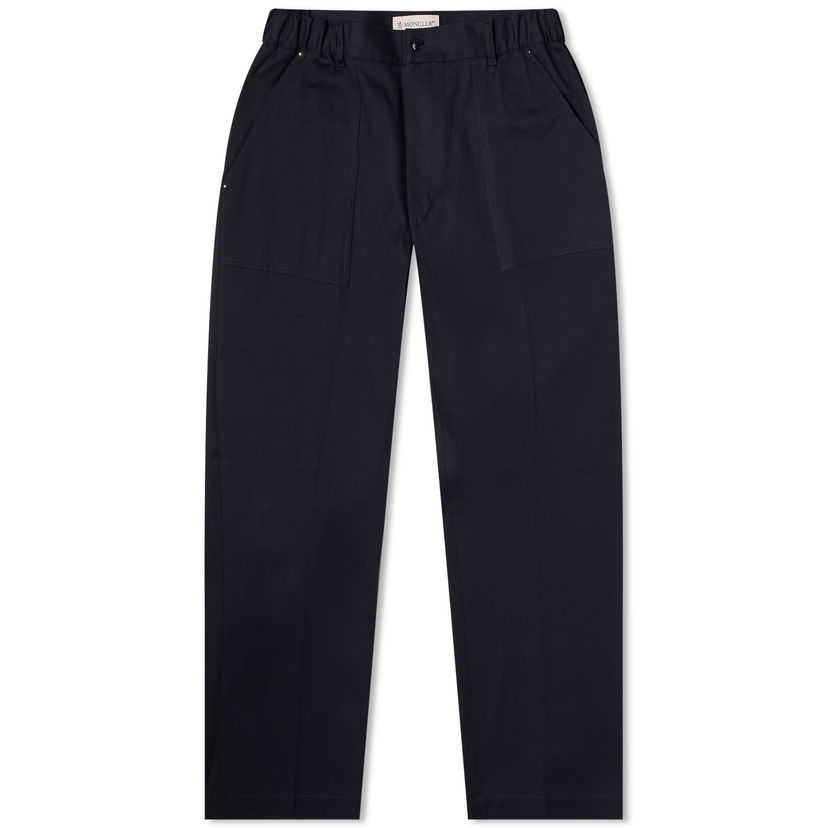 Bukser Moncler Cotton Trousers Mørkeblå | 2A000-28-M4170-742