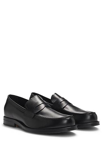 Sneakers og sko BOSS Penny Loafers Sort | 50536695, 0