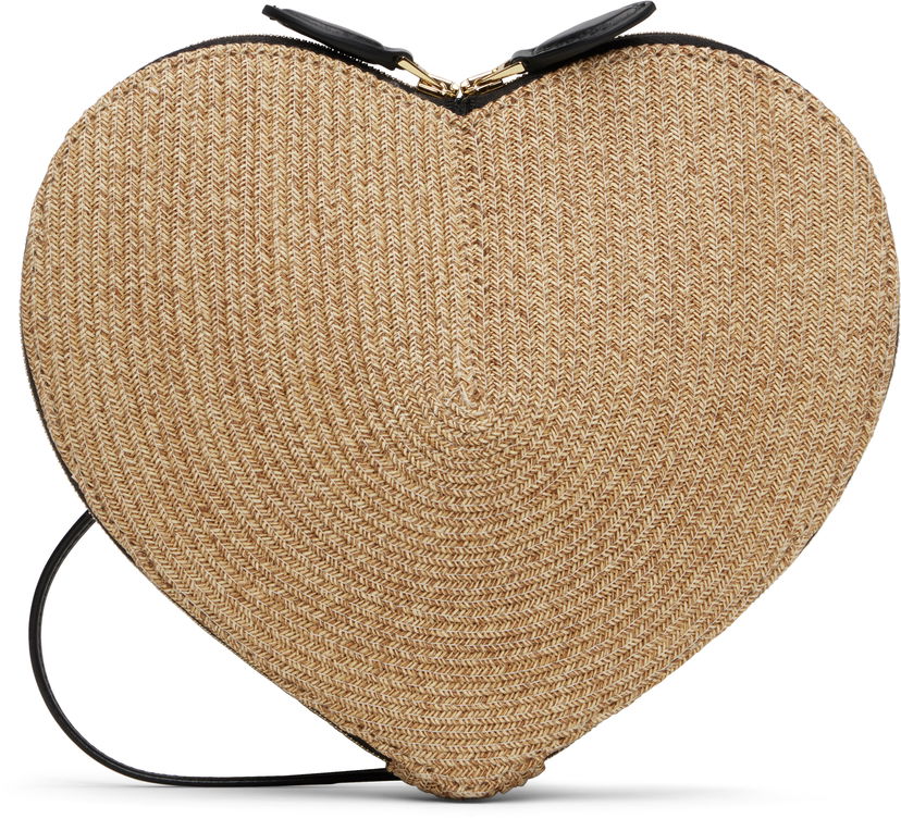 Håndtaske Alaïa ALAÏA 'Le Cœur' Raffia Heart Bag Beige | AA1P003CA573
