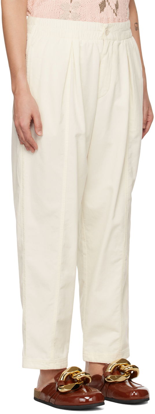 Bukser YMC YMC Sylvian Trousers Hvid | Q4UAD, 1