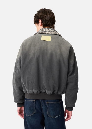 Jakke AXEL ARIGATO Denim Jacket with Faux Fur Collar Grå | A3157003, 3
