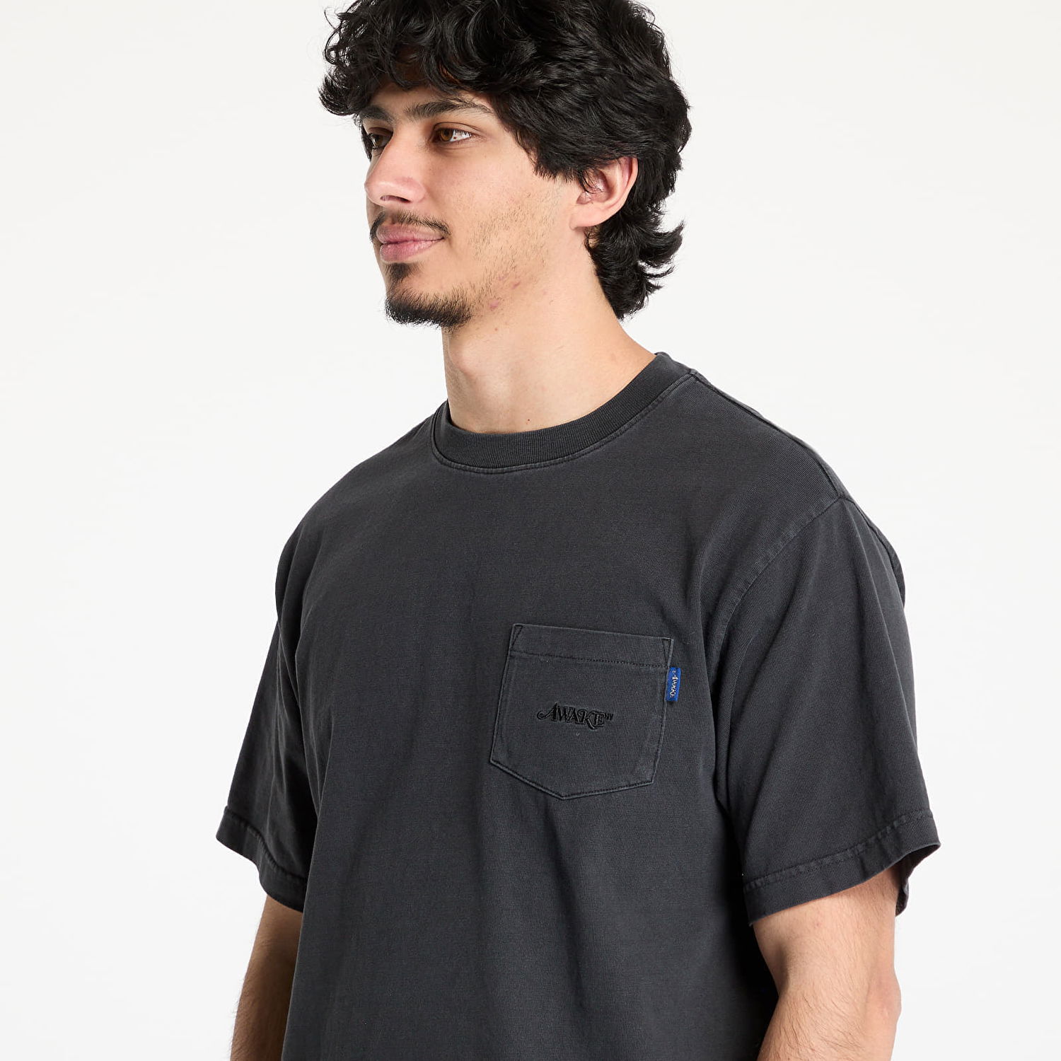 T-shirt Awake NY Awake NY Pocket Short Sleeve T-Shirt Sort | AWK-SP25-TP011-BLK, 1