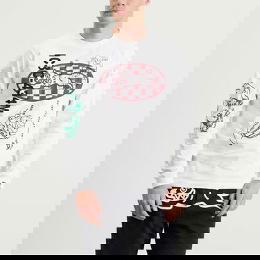 T-shirt BBC IceCream Multi Graphic Long Sleeve T-Shirt, Size Large Hvid | IC25355-WHT, 2