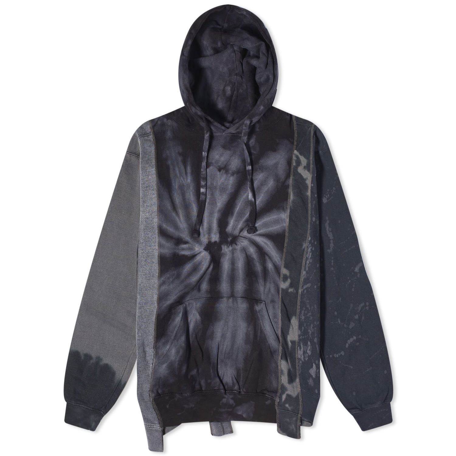 Sweatshirt Needles 5 Cuts Mishmash Hoodie Grå | NS310-AS, 0