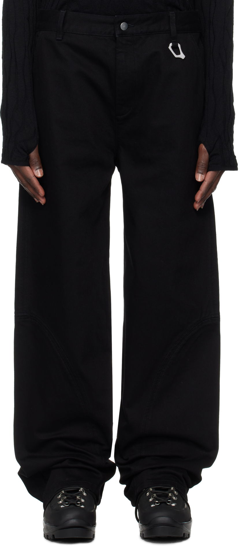 Bukser HELIOT EMIL Heliot Emil Basalt Wide-Leg Jeans Sort | PRESS25_M_10_189_BLK01