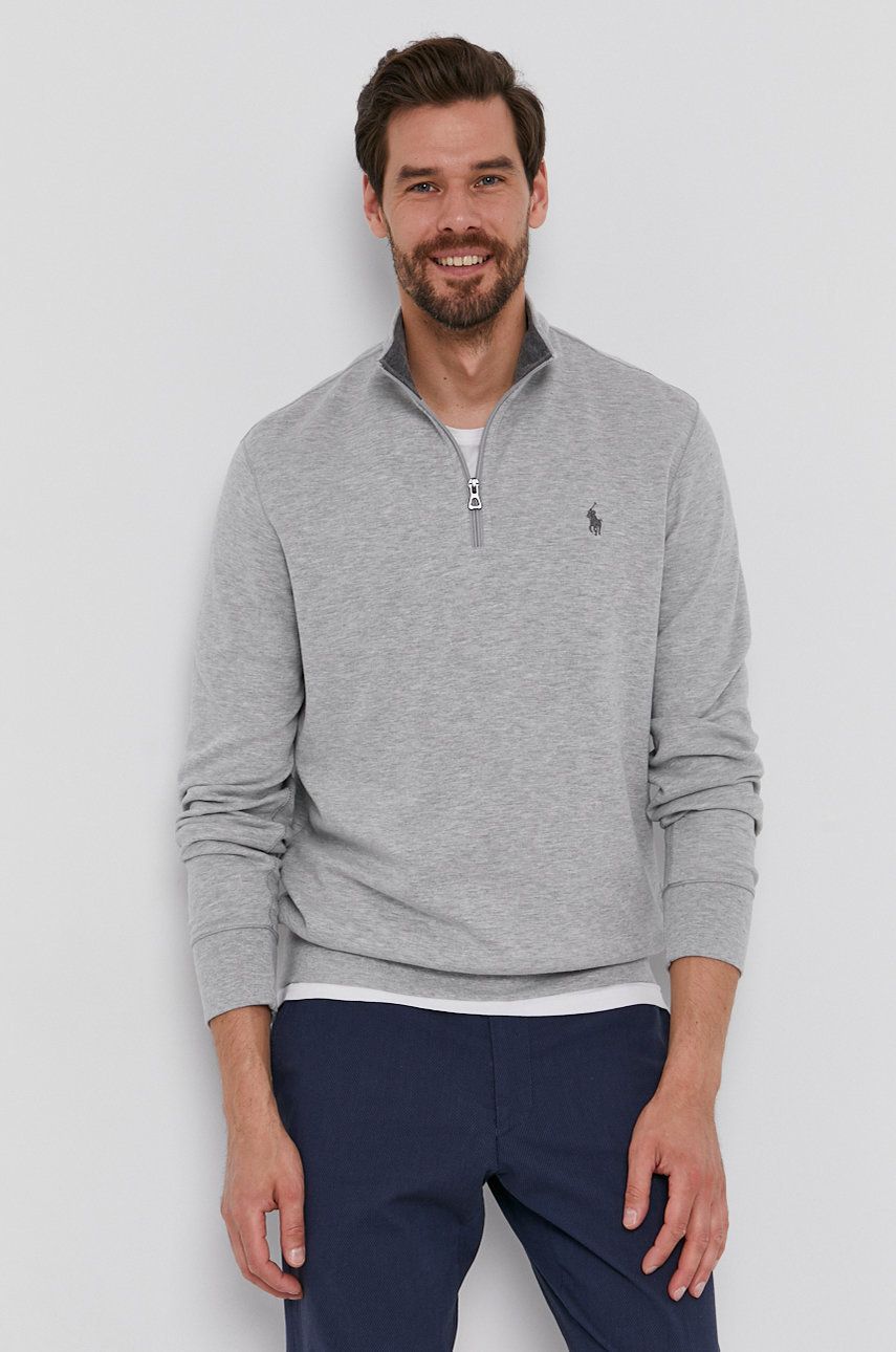 Sweatshirt Polo by Ralph Lauren Embroidered Logo 1/4 Zip Sweatshirt Grå | 710812963002, 0