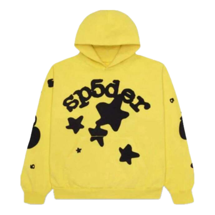 Sweatshirt Sp5der Beluga Hoodie Gul | SP5-BGSR-HDYL