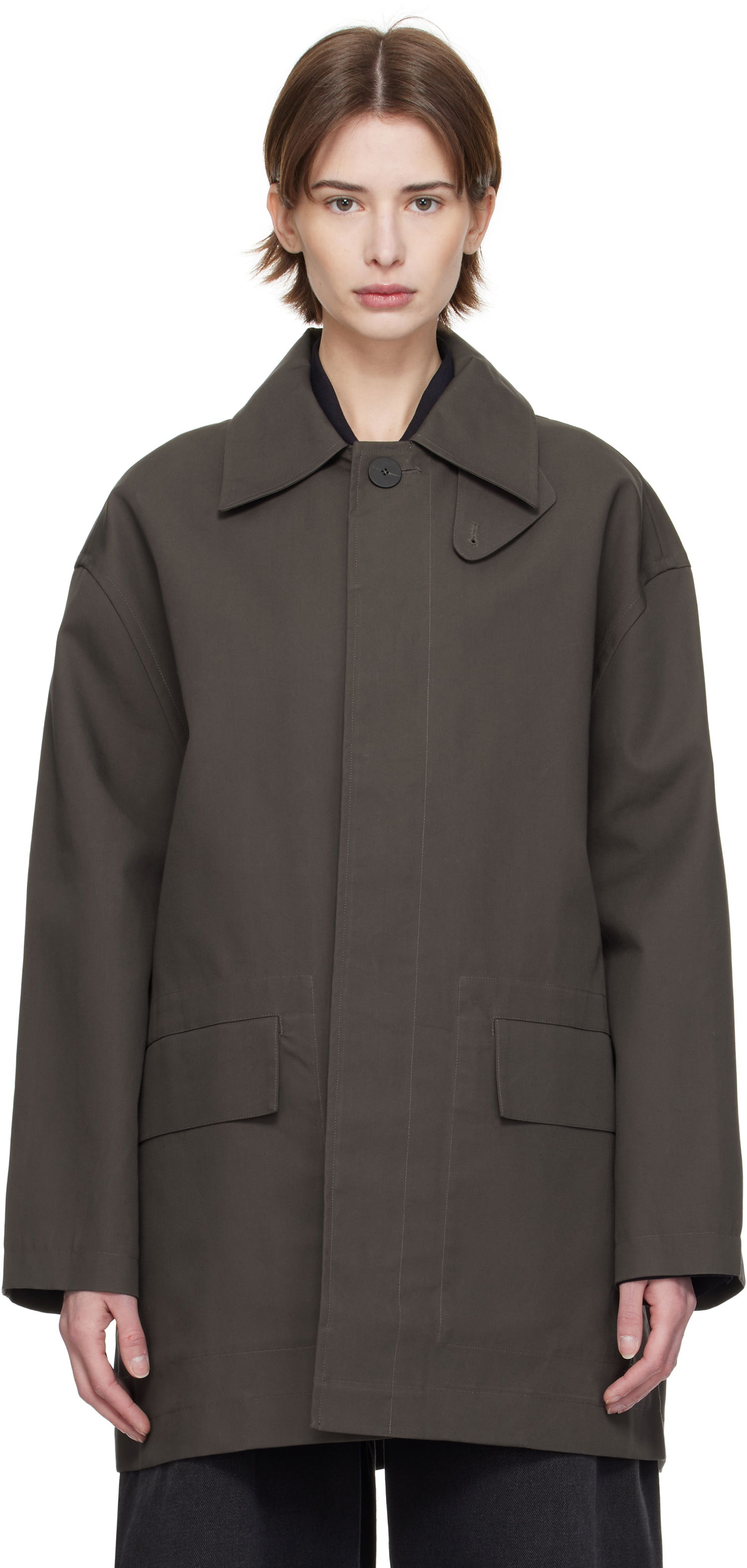 Vindjakke Studio Nicholson Studio Nicholson Measure Jacket Grøn | MEASURE SN - 751, 0