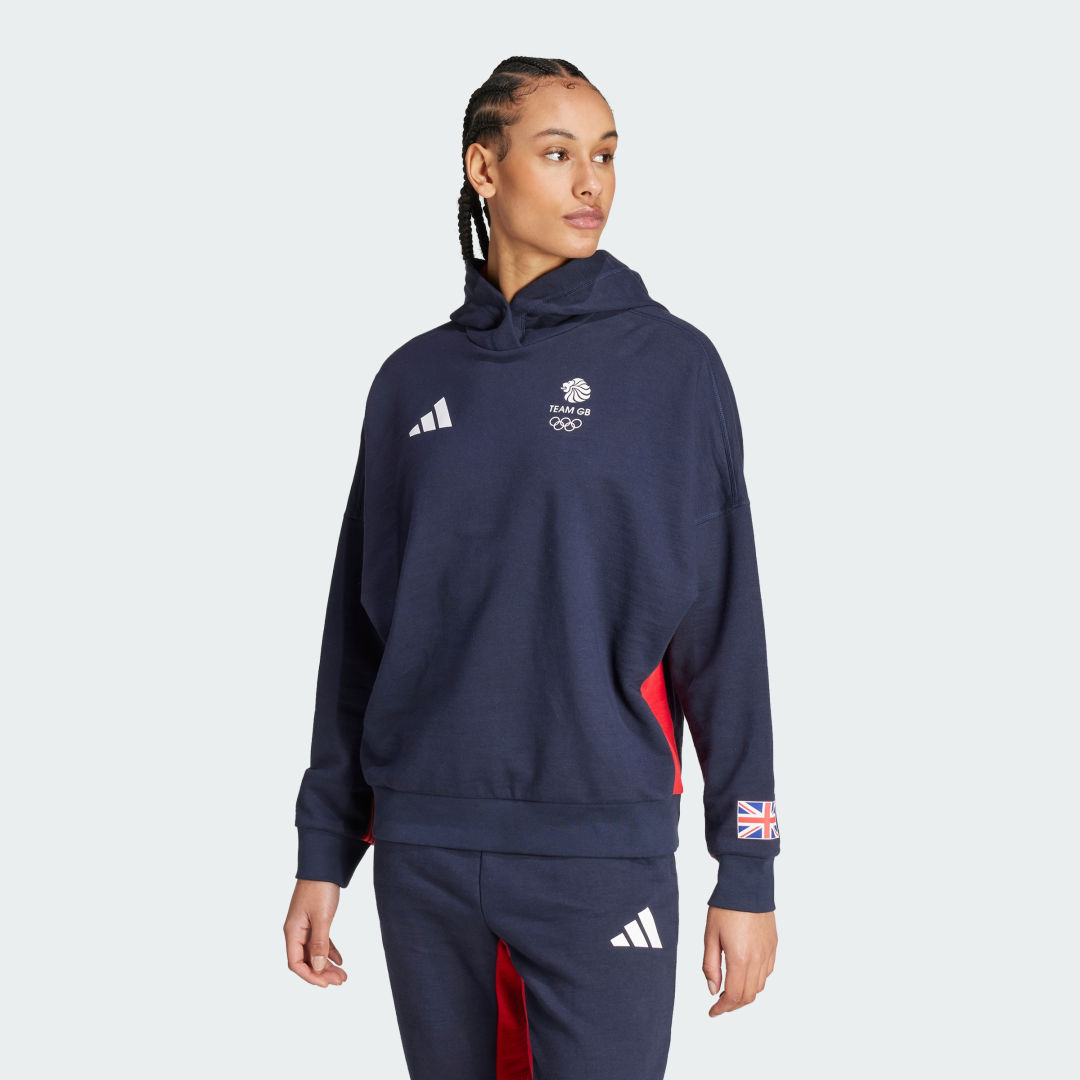 Sweatshirt adidas Performance Team GB Dance Hoodie Mørkeblå | IS3575, 0