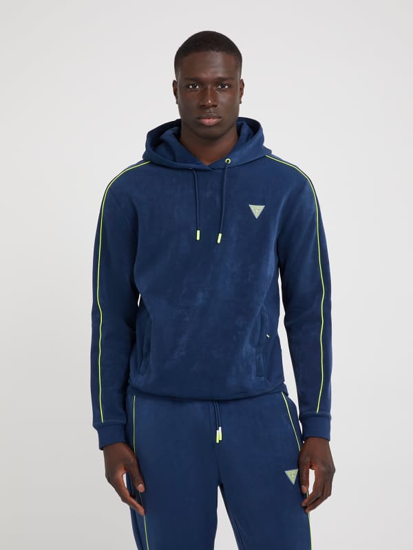 Sweatshirt GUESS Faux Suede Sweatshirt Mørkeblå | Z3YQ08KBC00, 0