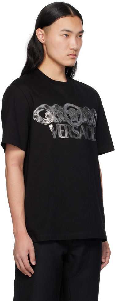 T-shirt Versace Versace Medusa On Chain T-Shirt Hvid | 1013302_1A13405, 4