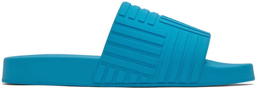 Sneakers og sko Bottega Veneta Slider Sandals "Blue" Blå | 690039 V1O60, 0