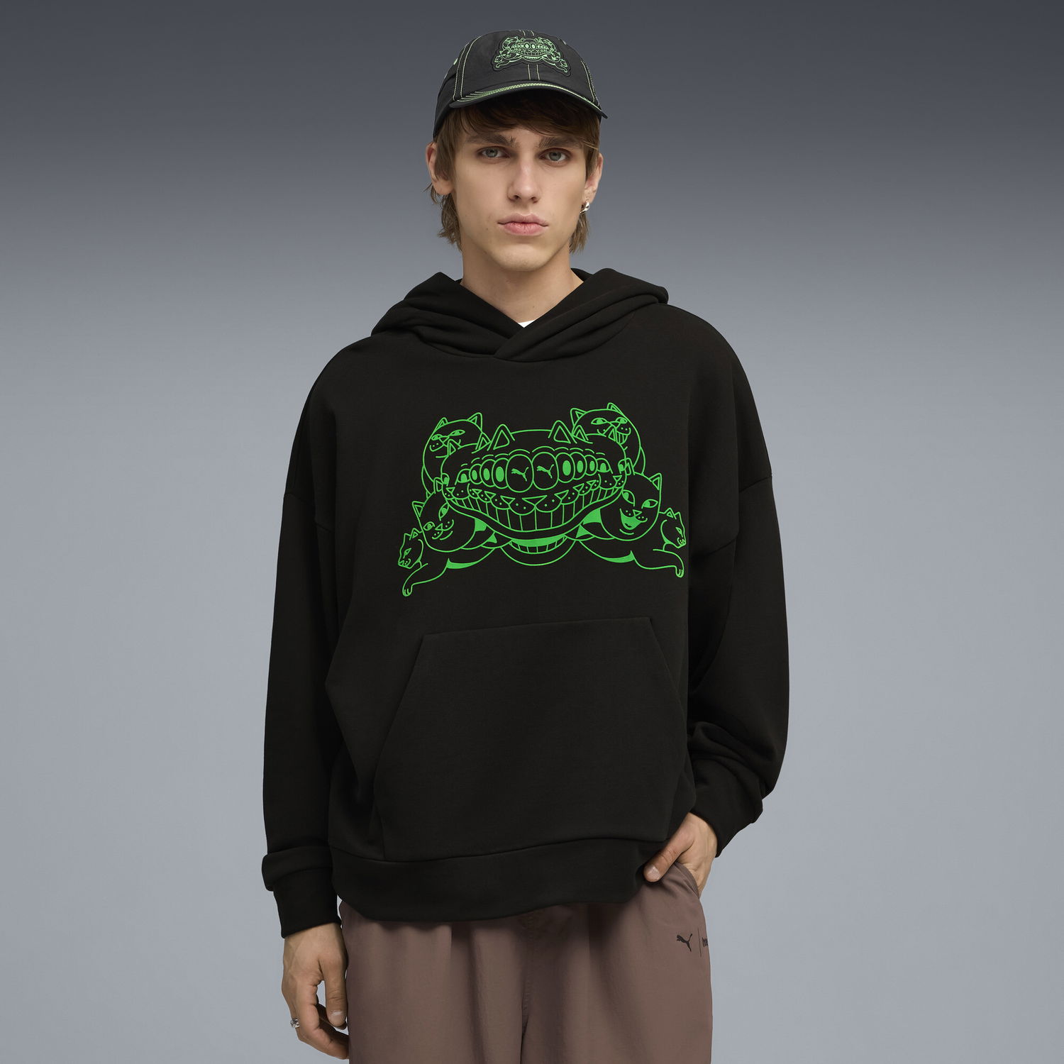 Sweatshirt Puma PUMA x RIPNDIP Relaxed Fit Hoodie Sort | 632414_01, 0