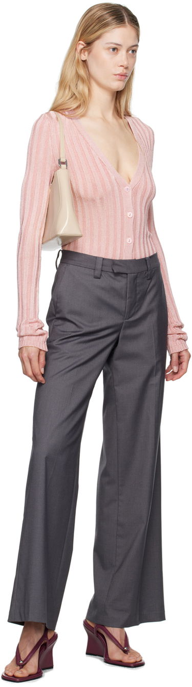 Bukser GUIZIO Guizio Athalia Wide-Leg Trousers Grå | P24205W103, 3