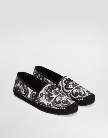 Tilbehør Dolce & Gabbana Dolce & Gabbana Shell-print Canvas Espadrilles Flerfarvet | A50730AD506IU3TN, 1