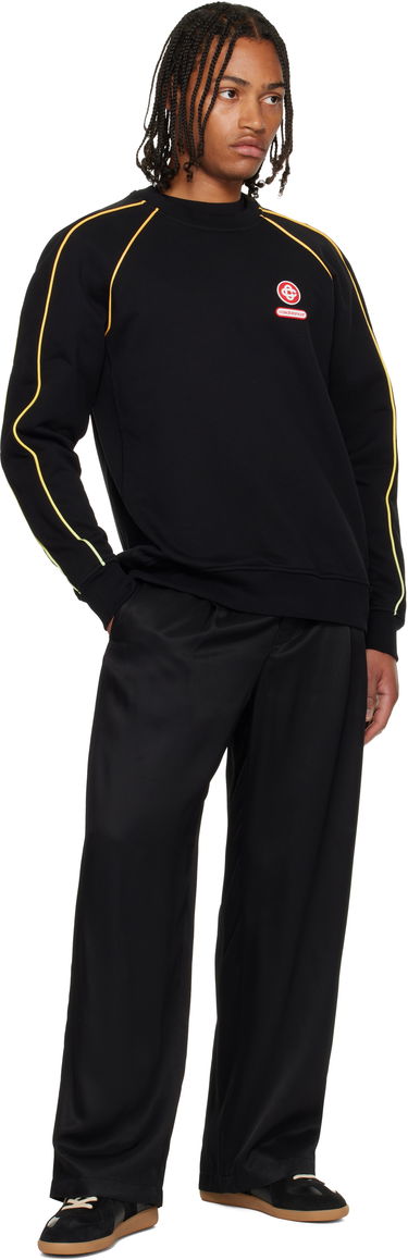 Sweatshirt Casablanca Gradient Piping Raglan Sweatshirt Sort | M-AW25-JTP-437-01, 3