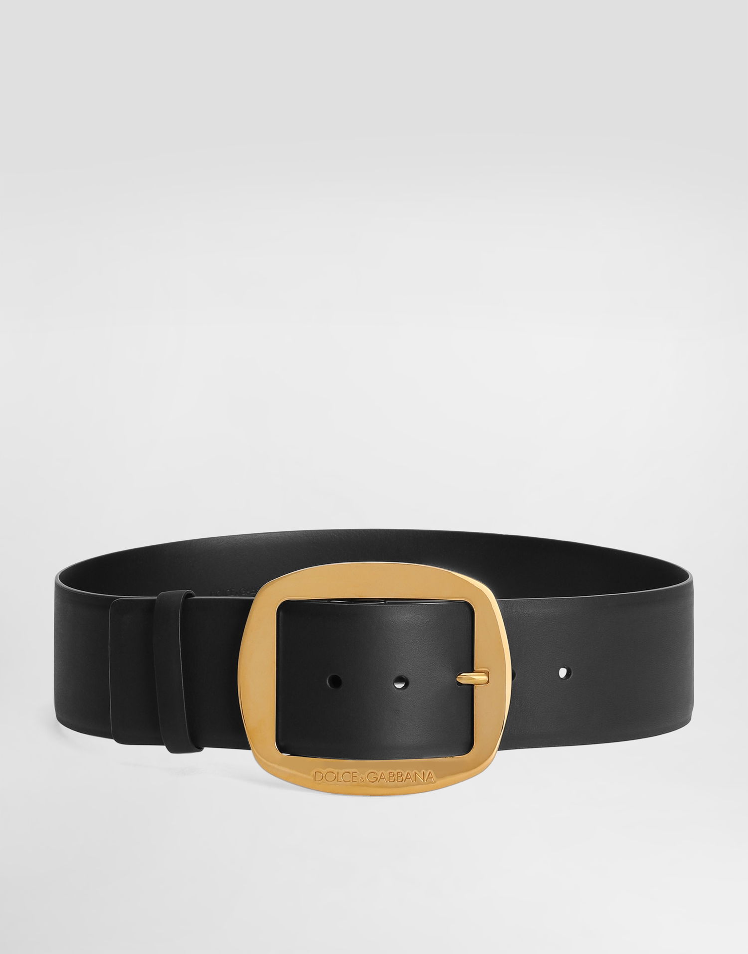 Bælter Dolce & Gabbana Dolce & Gabbana Calfskin Belt 95 Sort | BE4608AW84480999, 0