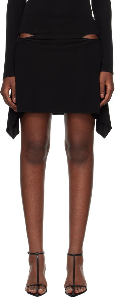 Nederdel Courrèges Courrèges Zipped Crepe Miniskirt Sort | 324JJU184JS0145, 0