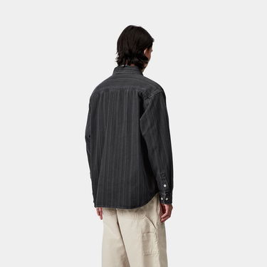 Skjorte Carhartt WIP Carhartt WIP Rylan Stripe Shirt Jacket Sort | I035567_4, 1