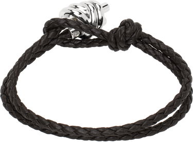 Armbånd Bottega Veneta Braided Leather Bracelet Brun | 815938V507C1139, 3