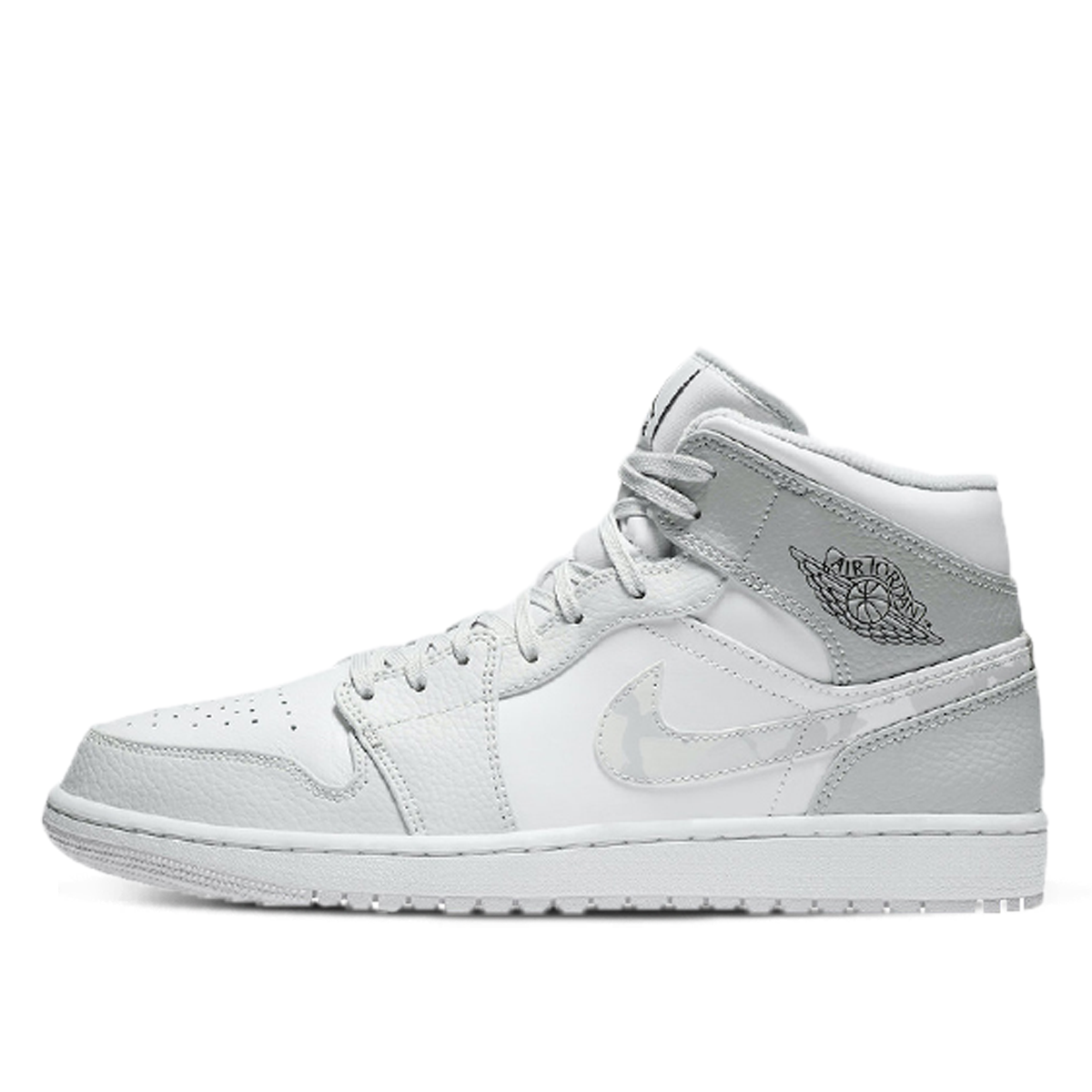 Sneakers og sko Jordan Air Jordan 1 Mid "Swoosh Logo - Grey Camo" Hvid | DC9035-100, 1