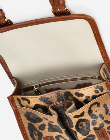 Skuldertaske Dolce & Gabbana Small Messenger Bag With Branded Plate Flerfarvet | BB6933AW384HYNBM, 3
