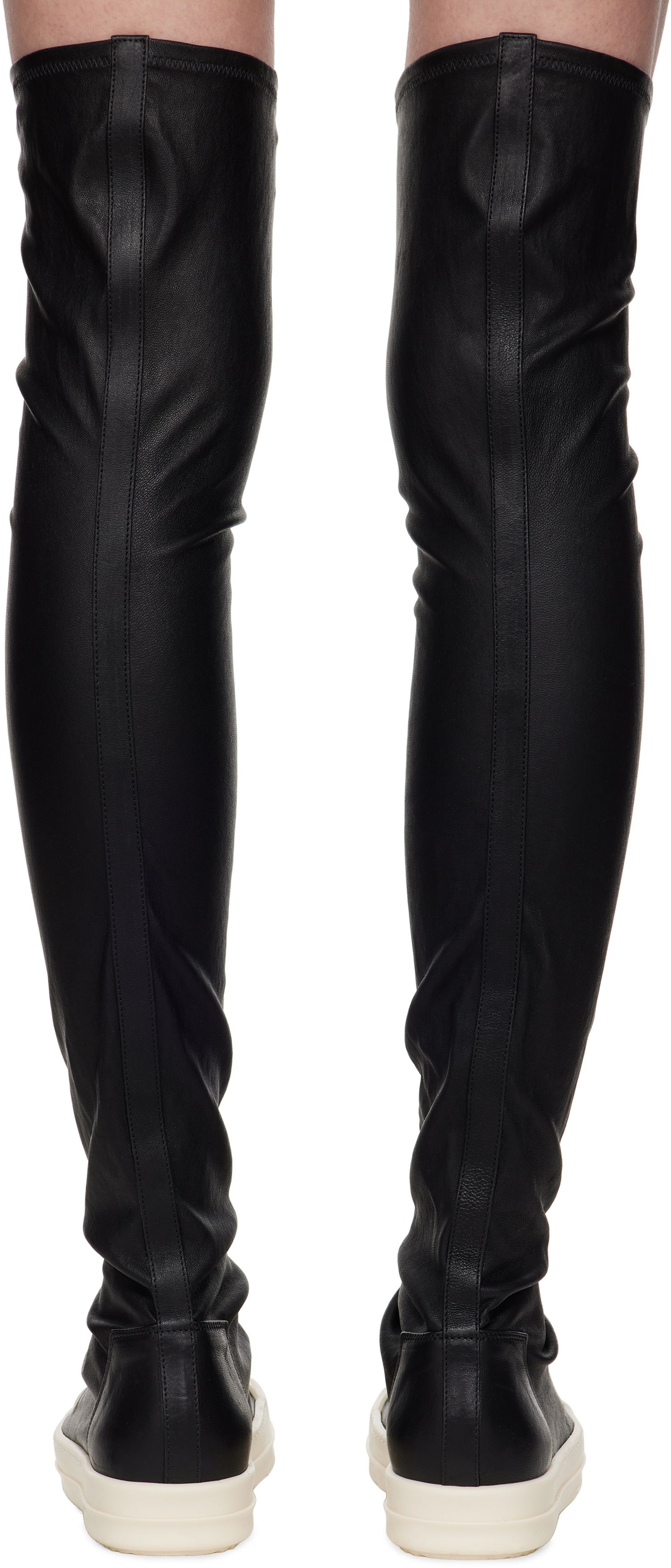 Sokker Rick Owens Rick Owens Hollywood Knee-High Stocking Boots Sort | RP01E7893 LS, 1