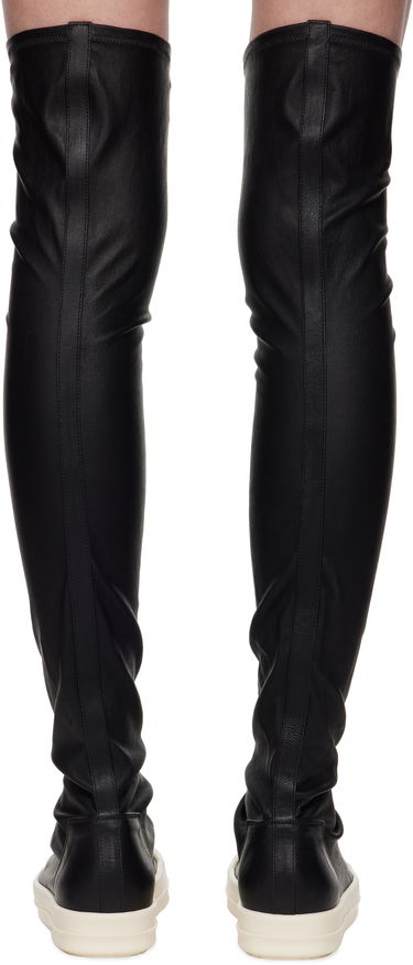 Sokker Rick Owens Rick Owens Hollywood Knee-High Stocking Boots Sort | RP01E7893 LS, 1