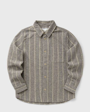 Skjorte Les Deux Lennon Wool Pinstripe Overshirt Grå | 1000558-320, 0