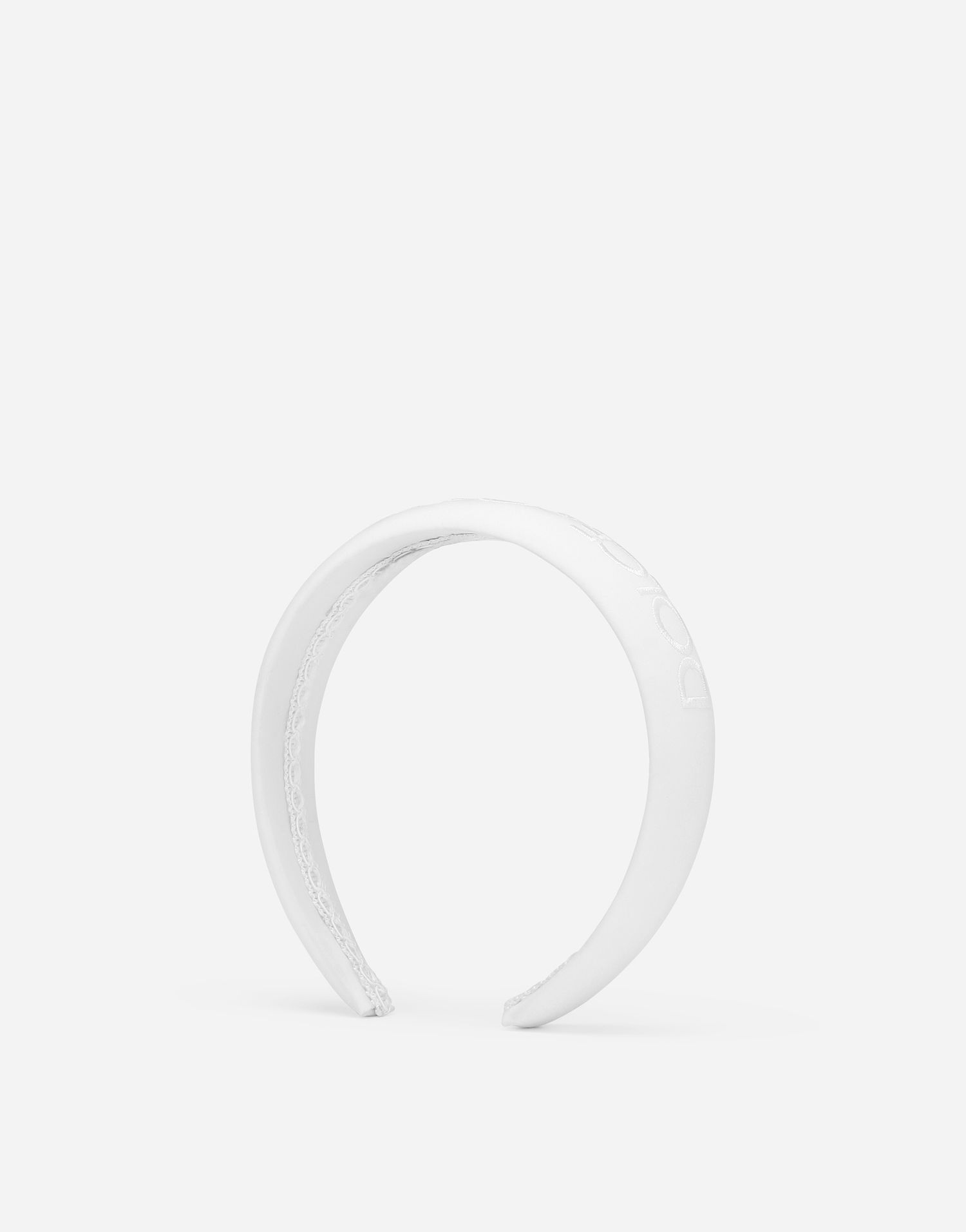 Armbånd Dolce & Gabbana Dolce & Gabbana Poplin Hairband With Logo Hvid | LB3L54G7NYSW0800, 1