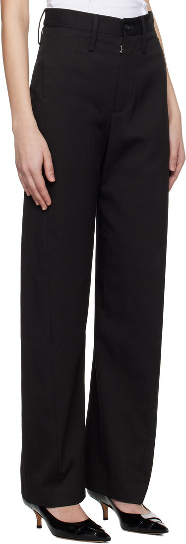 Bukser Maison Margiela MM6 Maison Margiela Light Cotton Gabardine Trousers Sort | S62KB0237 M35451, 1