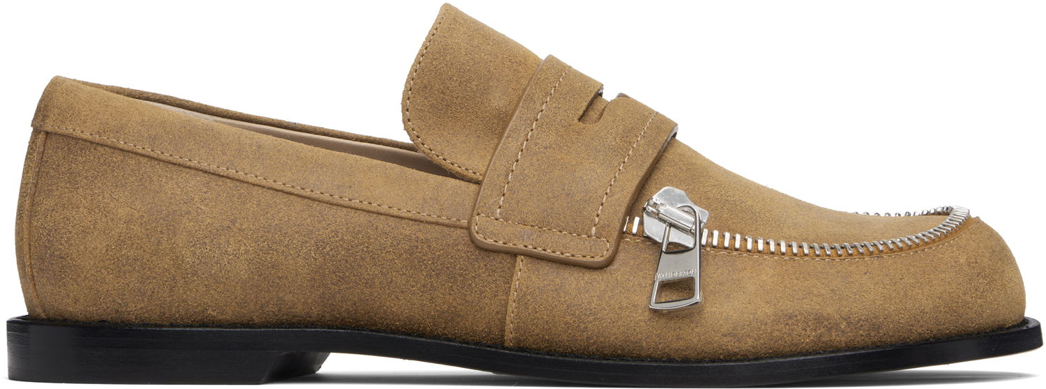 Sneakers og sko JW Anderson JW Anderson Biker Zipper Loafers Brun | MC0001-LA0319, 0