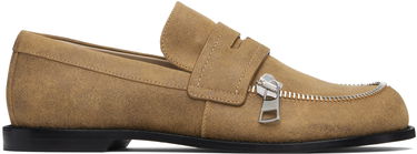 Sneakers og sko JW Anderson JW Anderson Biker Zipper Loafers Brun | MC0001-LA0319, 0