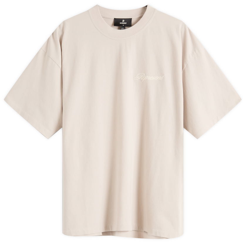T-shirt Represent Clo Script Logo T-Shirt, Size Large Beige | MLM100026-25