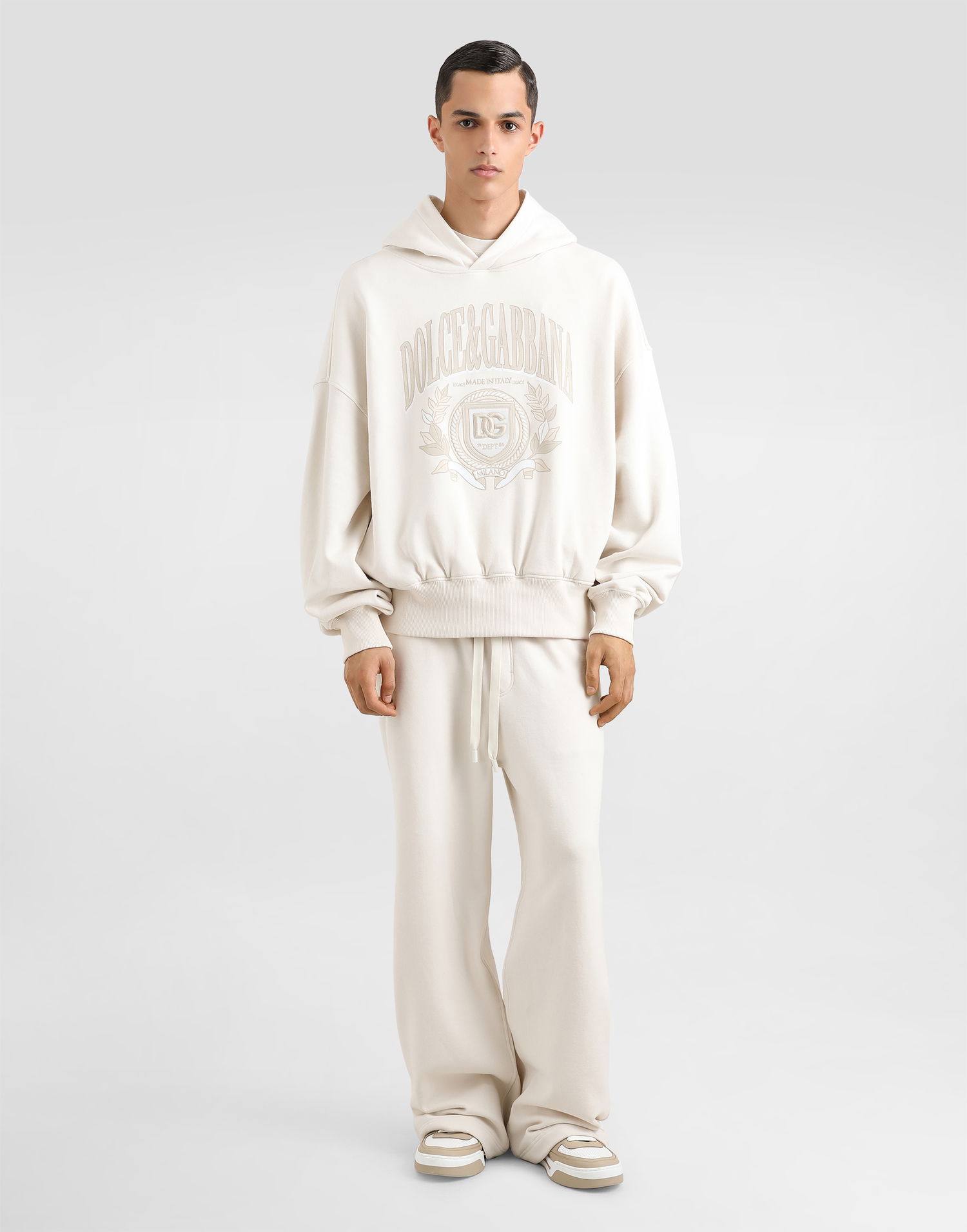 Joggingbukser Dolce & Gabbana Dolce & Gabbana Stretch Jersey Jogging Pants Hvid | GVZ7AZG7O2JA4567, 1