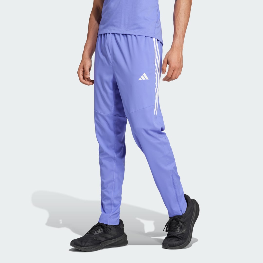 Joggingbukser adidas Performance Own the Run 3-Stripes Pants Lilla | IV9964, 0
