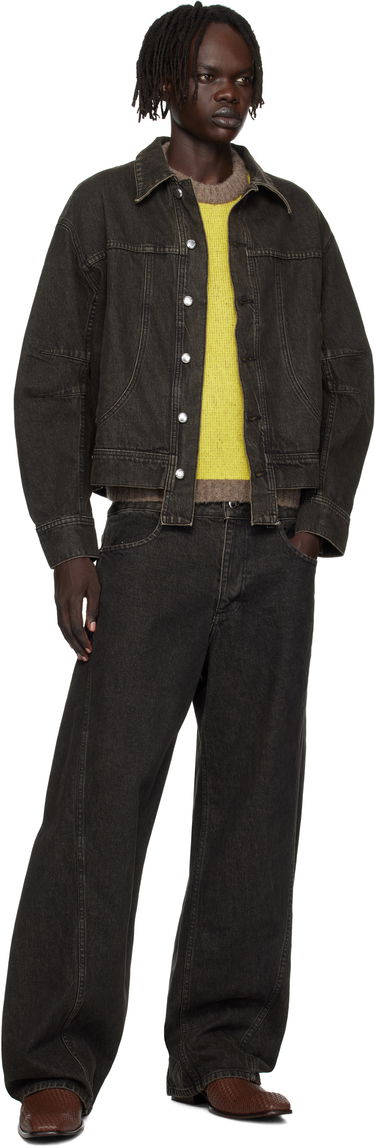Jakke Eckhaus Latta Eckhaus Latta 'El Jacket Redux' Denim Jacket Sort | 1224-EL-PF25-S, 3